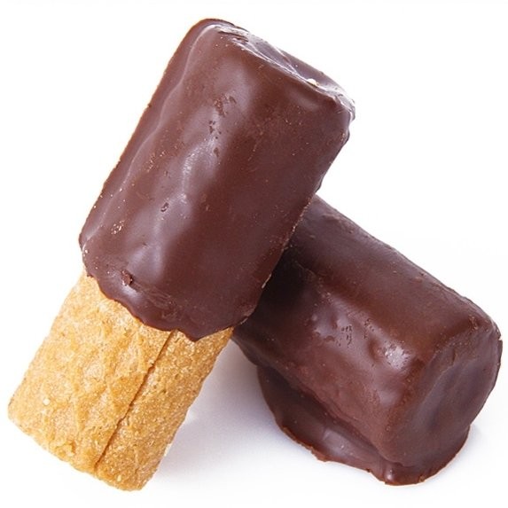 Ciastko paluszek w polewie kakaowo-czekoladowej Ciastko paluszek w polewie kakaowo-czekoladowej