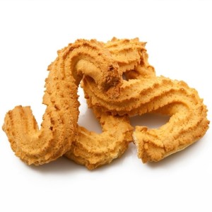 Ciastko świderek syntetyczne z cukrem pudrem Ciastko świderek syntetyczne z cukrem pudrem